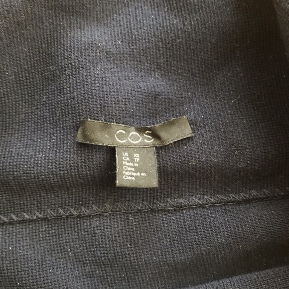 COS navy blue cotton turtleneck sweater XS - Picture 3 of 3